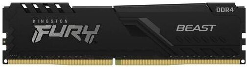 

Оперативная память Kingston FURY Beast 32GB DDR4 PC4-25600 (KF432C16BB/32), Память Kingston KF432C16BB/32 (CL-16)