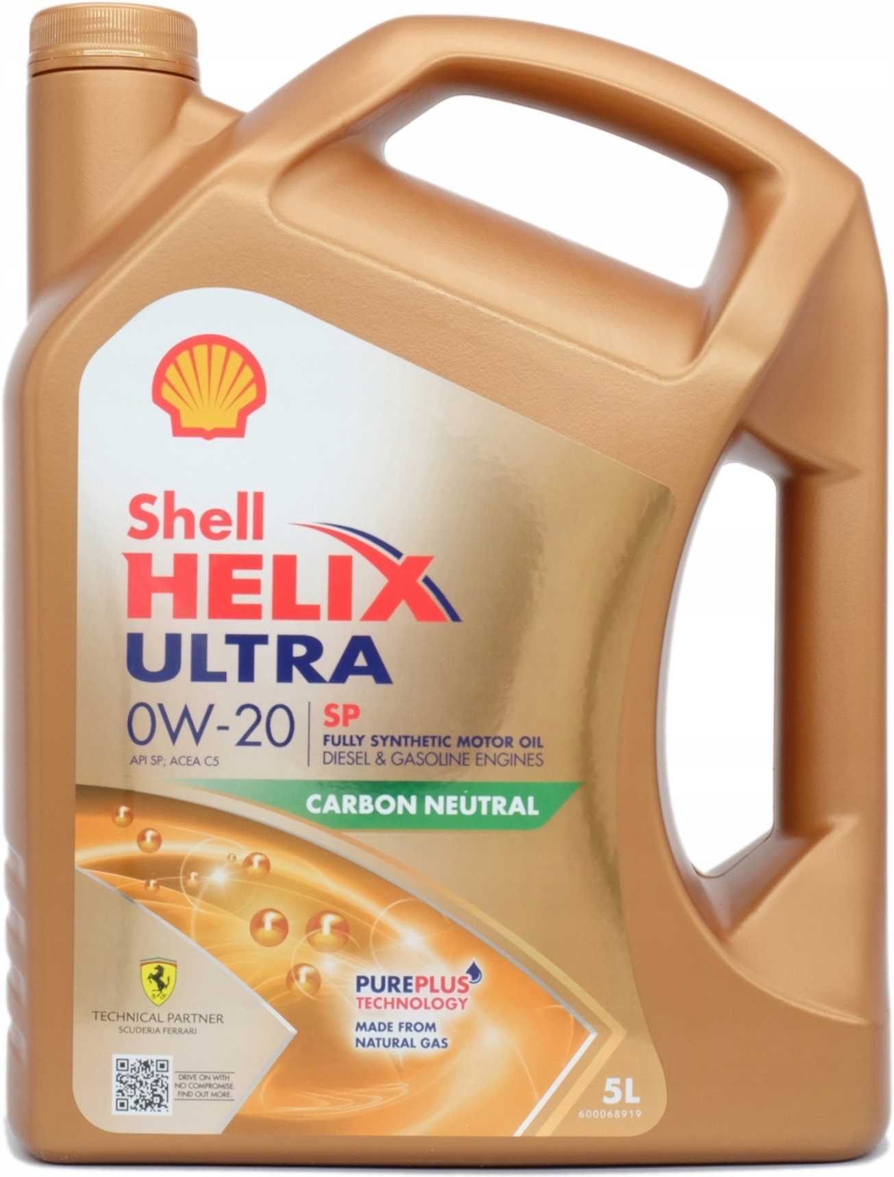 

Моторное масло Shell Helix Ultra SP 0W-20 5л (550063071)