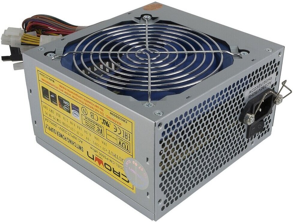 

Блок питания Crown CM-PS500 office oem, Блок питания для компьютеров Crown CM-PS500 office oem