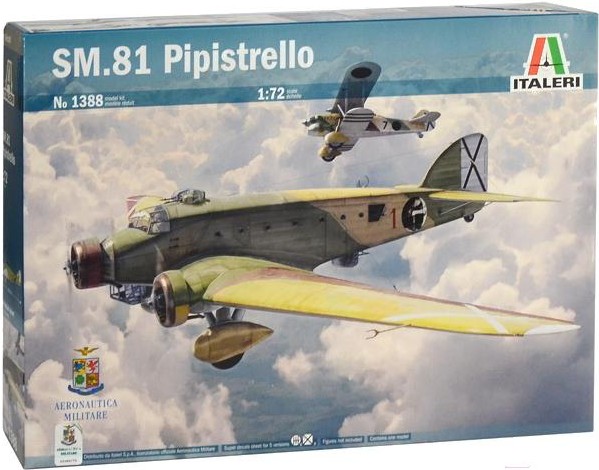 

Сборная модель Italeri Итальянский бомбардировщик SM.81 Pipistrello [1388], Сборная модель Italeri Итальянский бомбардировщик SM.81 Pipistrello 1388