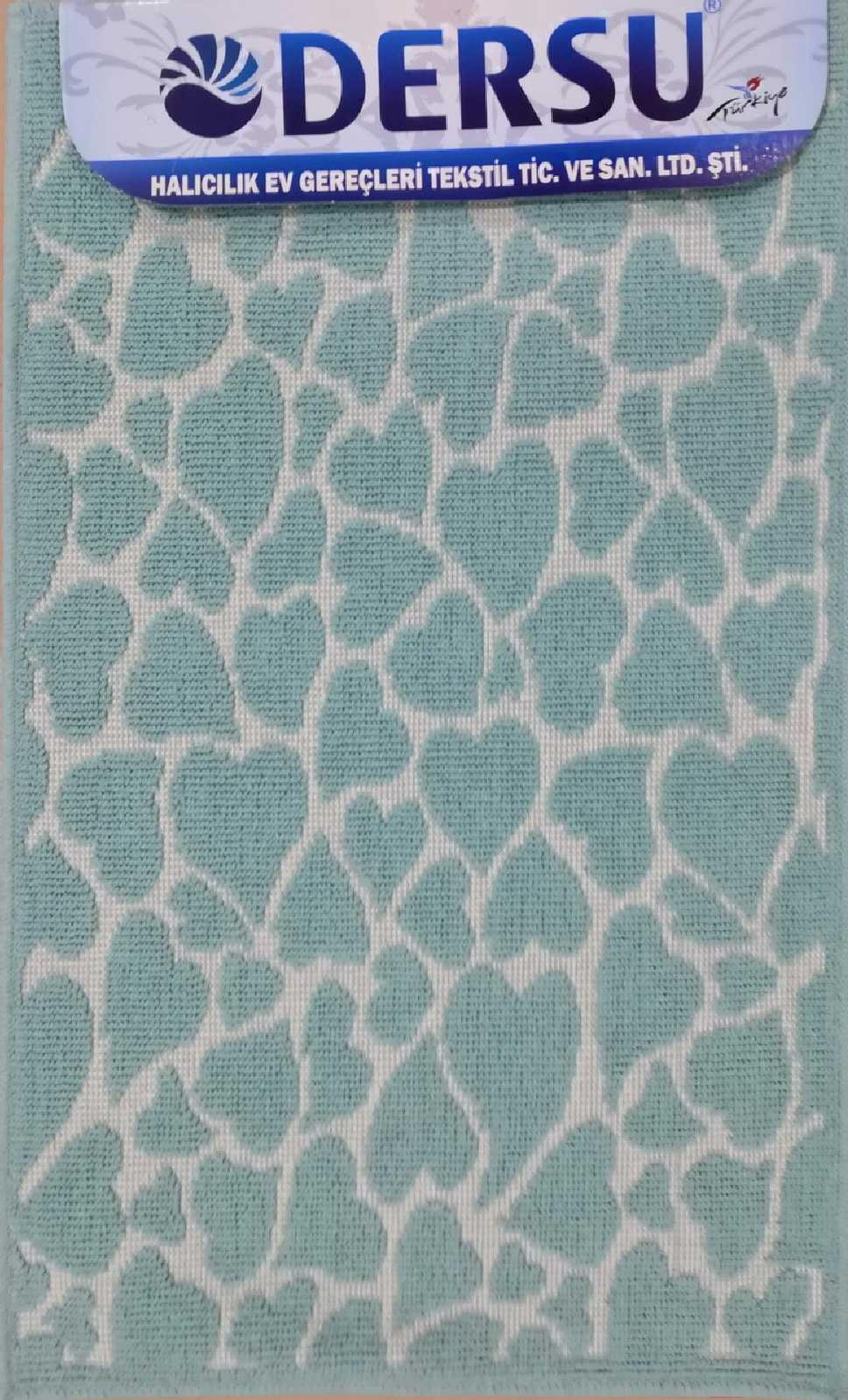 

Коврик для ванной Dersu Cotton Bathmats PB043 50x80 мятный, Cotton Bathmats PB043 50x80