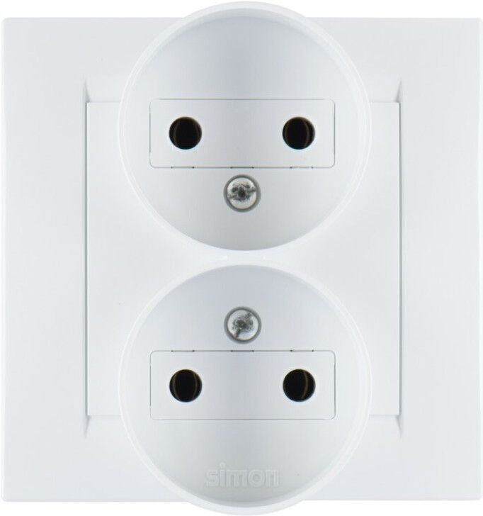 

Розетка Simon 1590457-030 белый