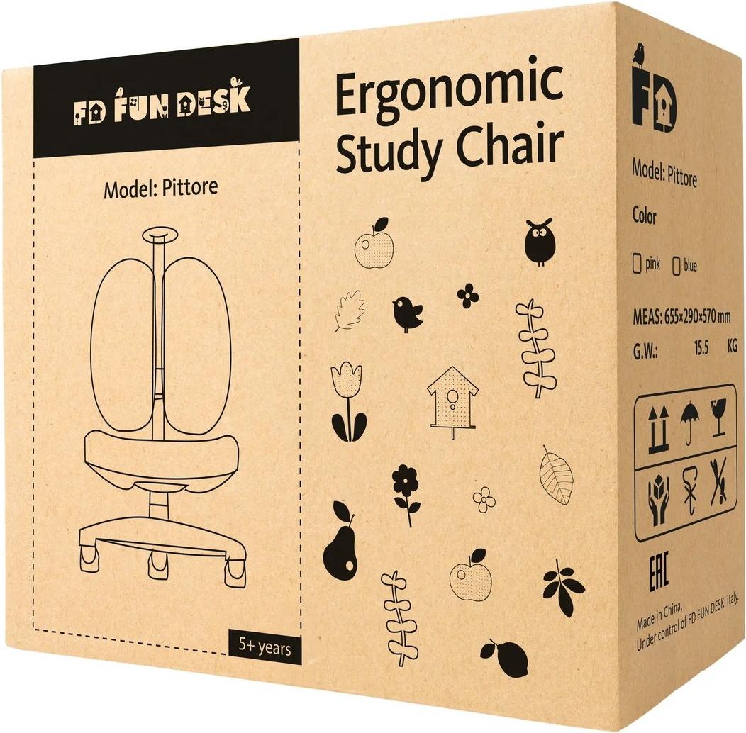 

Офисное кресло Fun Desk детское Pittore розовый, детское Pittore