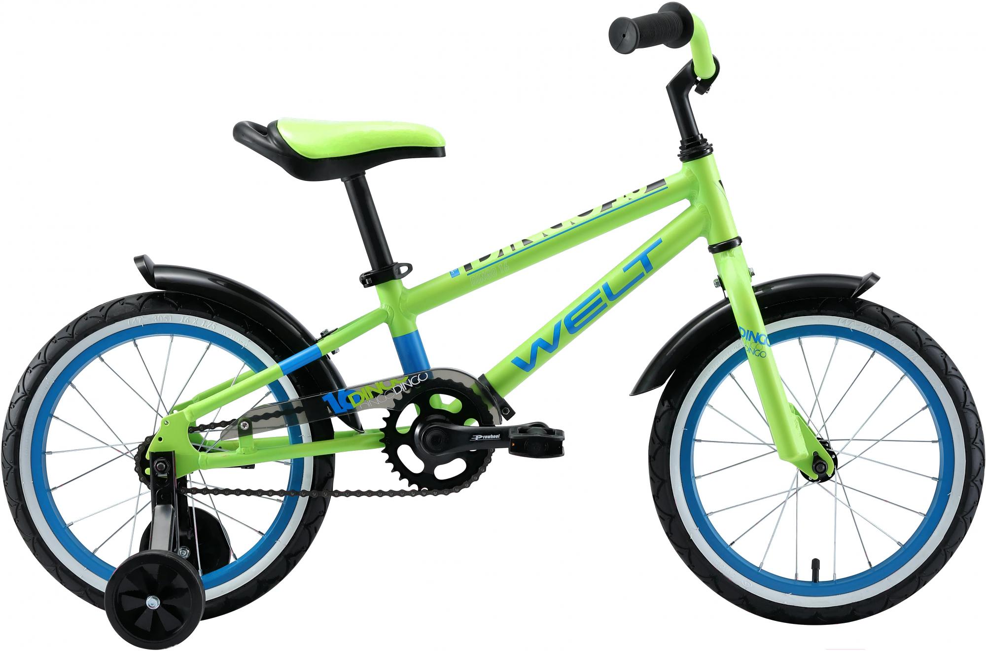 

Велосипед детский Welt Cycle Dingo 16'' 2020 Acid Green/Blue, Dingo 16 2020