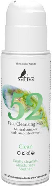 

Молочко для снятия макияжа Sativa №52 150мл