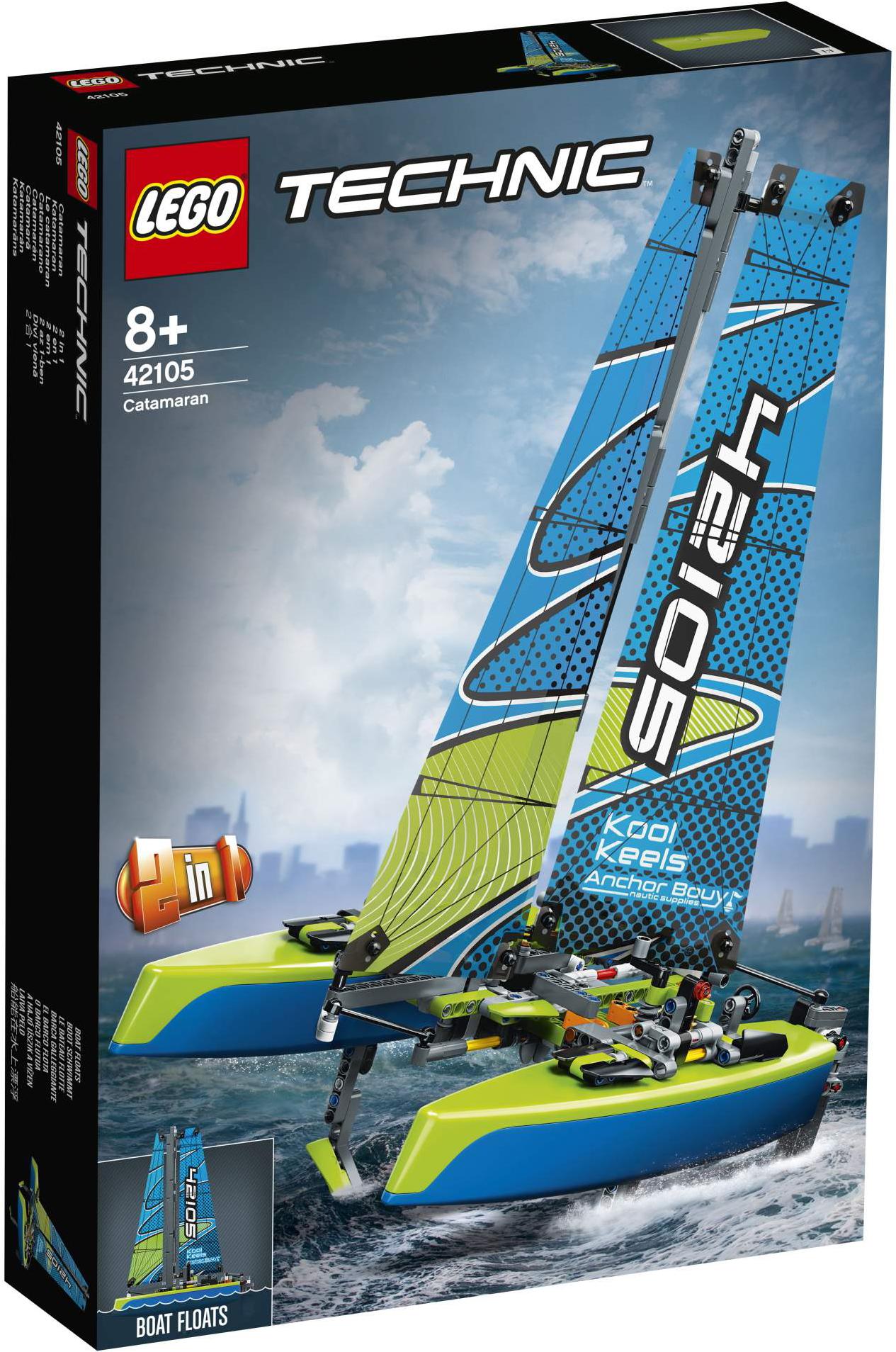 

Конструктор LEGO TECHNIC Катамаран [42105], TECHNIC Катамаран