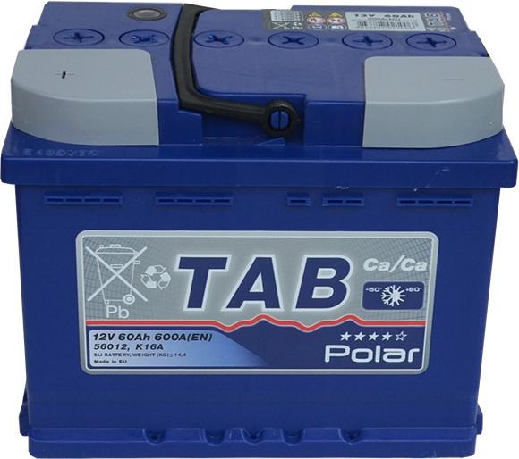 

Автомобильный аккумулятор TAB Polar Blue 121060 (60 А/ч), Аккумулятор TAB Polar (60 А·ч) 121060 Blue