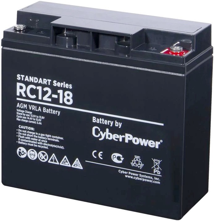 

Аккумуляторная батарейка CyberPower RС 12-18