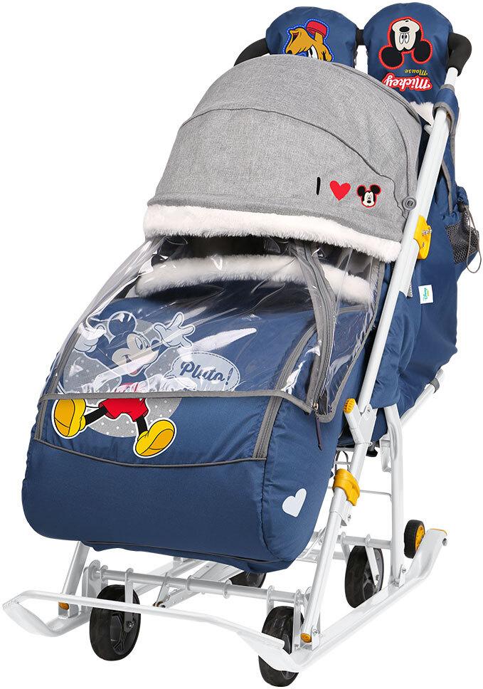 

Санки Nika Disney baby 2 Микки Маус синий [3821127], Disney baby 2. Микки Маус DB2/4