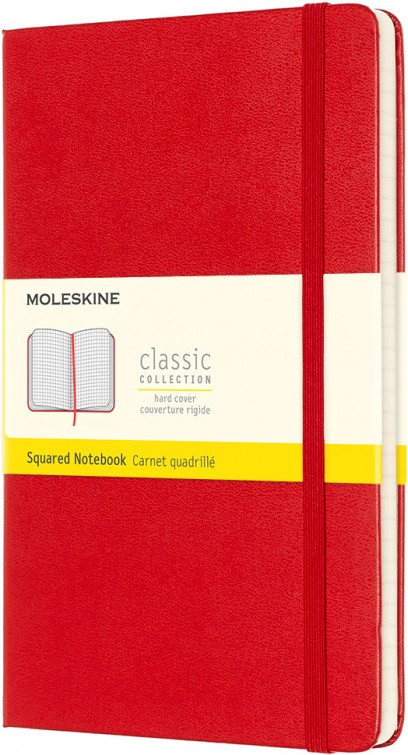 

Блокнот Moleskine Classic Large 240 стр. клетка красный [QP061R], Блокнот Moleskine Classic Large 240 стр. клетка QP061R красный