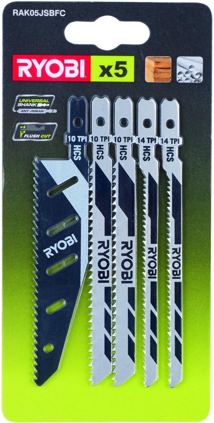 

Пилка для лобзика RYOBI RAK05JSBFC 5 шт [5132002697], RAK05JSBFC 5 шт