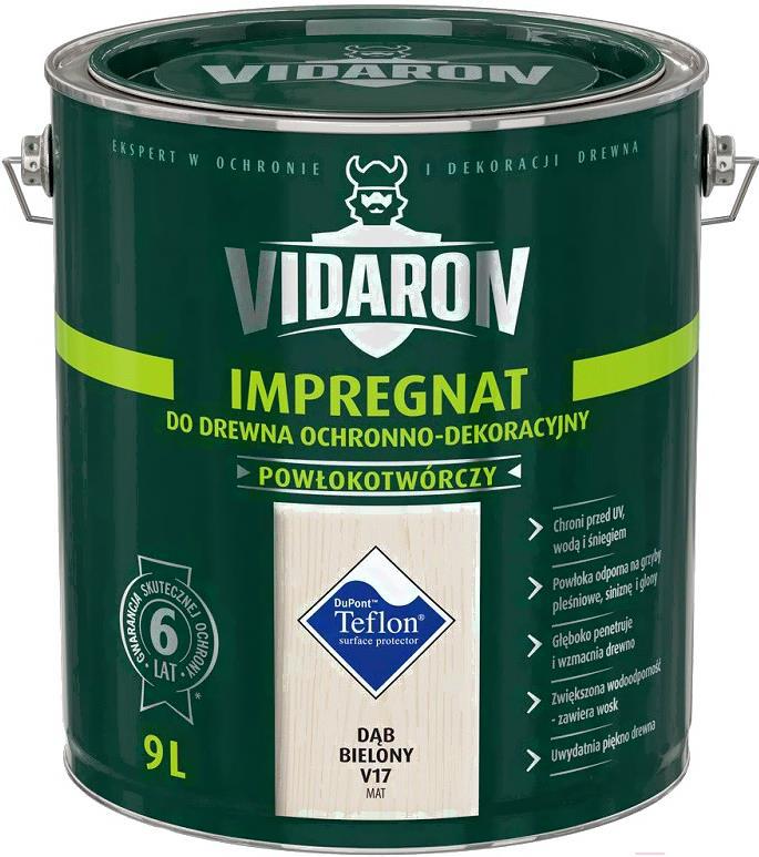 

Защитно-декоративный состав Vidaron Vidaron Impregnant V17 9л дуб беленый, Защитно-декоративный состав Vidaron Impregnant V17 9л дуб беленый