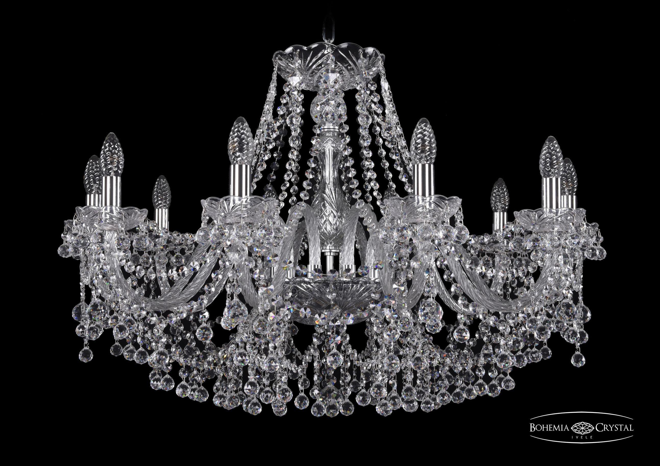 

Подвесная люстра Bohemia Ivele Crystal 1409/10/300/Ni