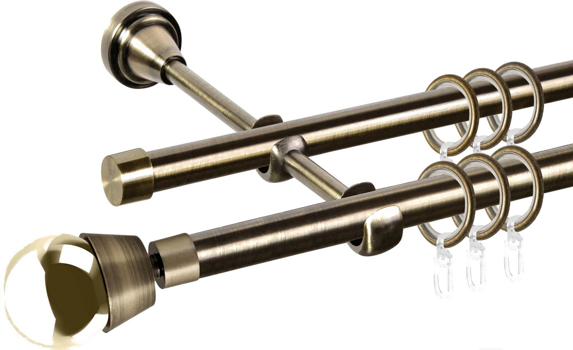 

Карниз АС ФОРОС Grace D16K/16Г + наконечники Жемчужина золото 2м антик