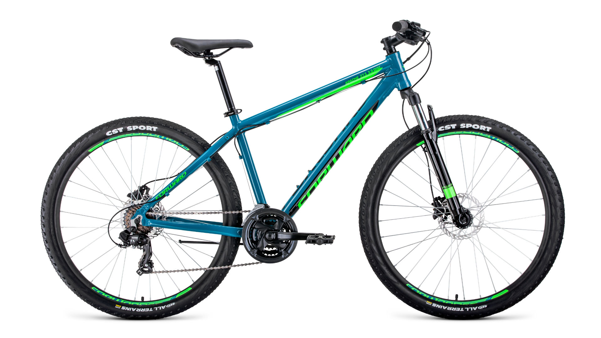 

Велосипед Forward Apache 27.5'' 3.0 Disc рама 19 дюймов 2020 бирюзовый/светло-зеленый [RBKW0M67Q008], Apache 27.5 3.0 Disc 2020 19'