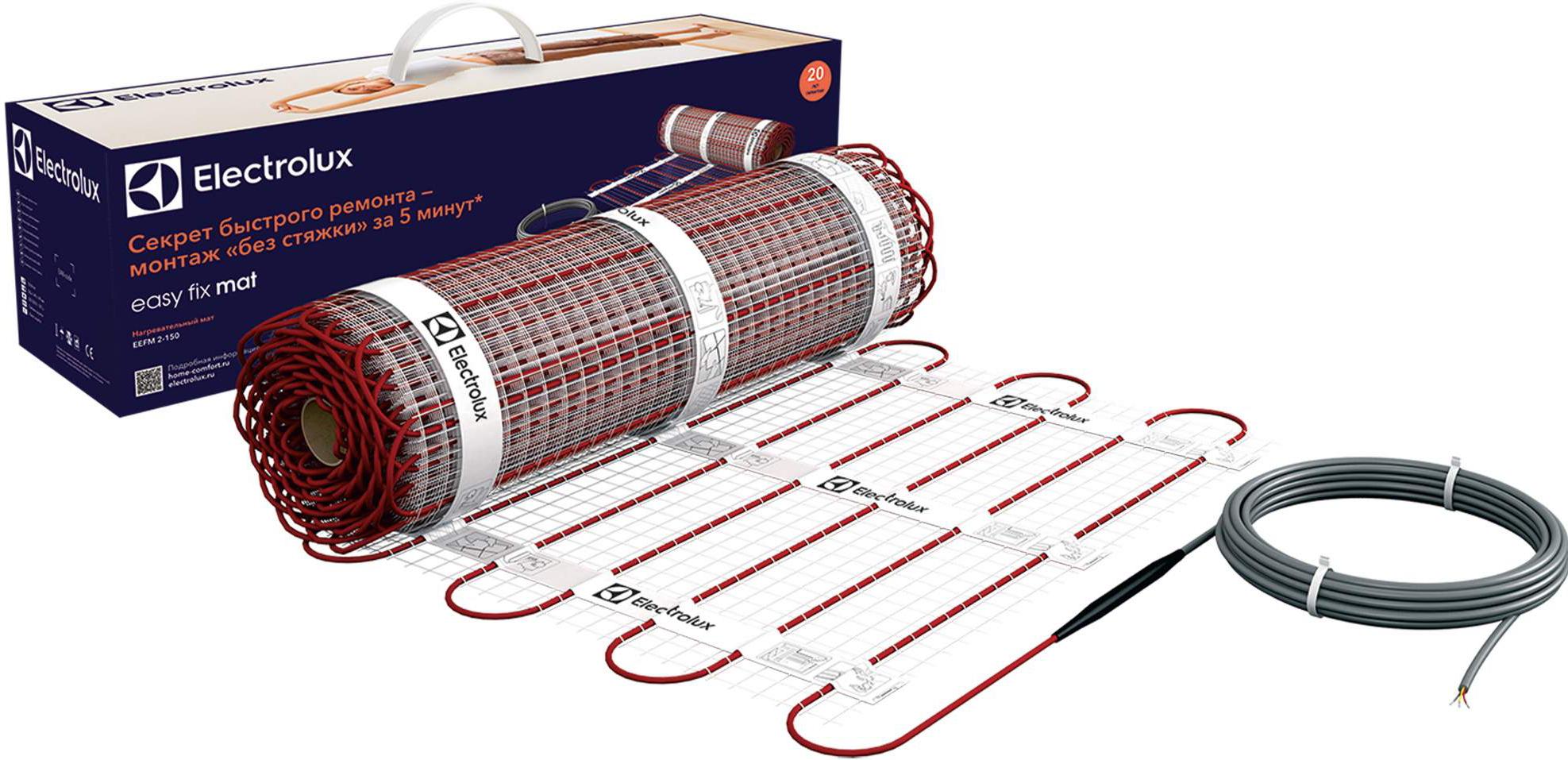 

Теплый пол Electrolux EEFM 2-150-0,5, Теплый пол электрический Electrolux EEFM 2-150-0.5 (самоклеящийся мат)