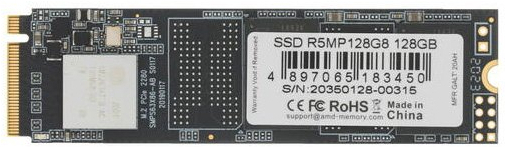 

SSD диск AMD M.2 2280 128GB [R5MP128G8], SSD диск AMD Radeon R5 NVMe 128GB (R5MP128G8)