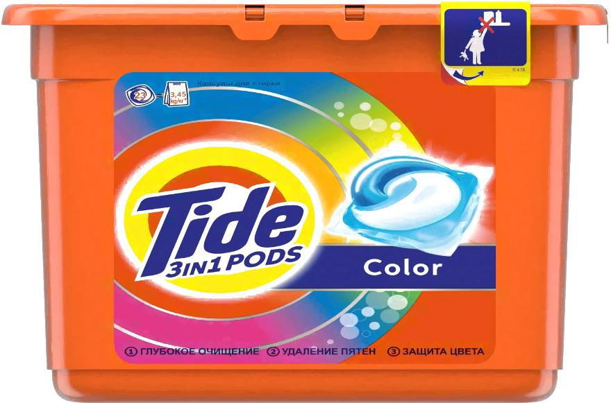 

Средства для стирки Tide Капсулы Color 23x24.8г, Color 23x24.8г