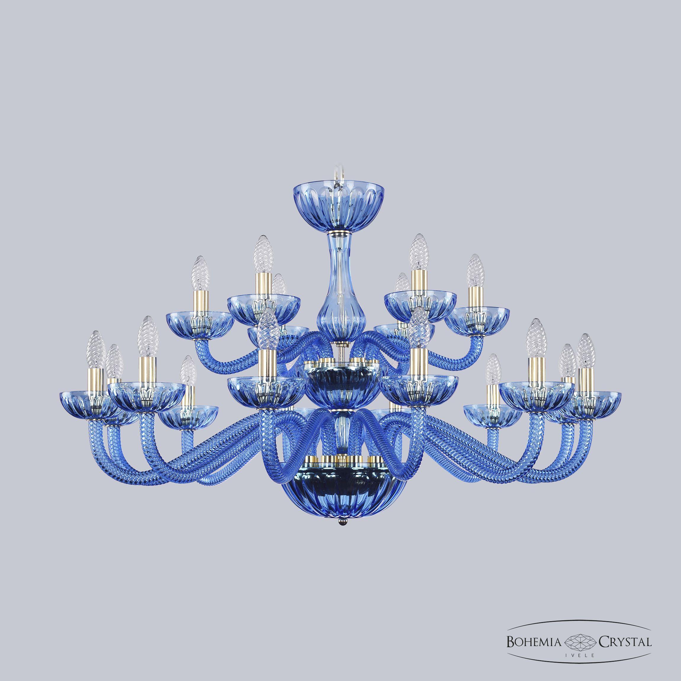 

Bohemia Ivele Crystal Люстра 1311/12+6/360/2d G Aq/Aquamarine/M-1H, Подвесная люстра Bohemia Ivele Crystal Люстра 1311/12+6/360/2d G Aq/Aquamarine/M-1H