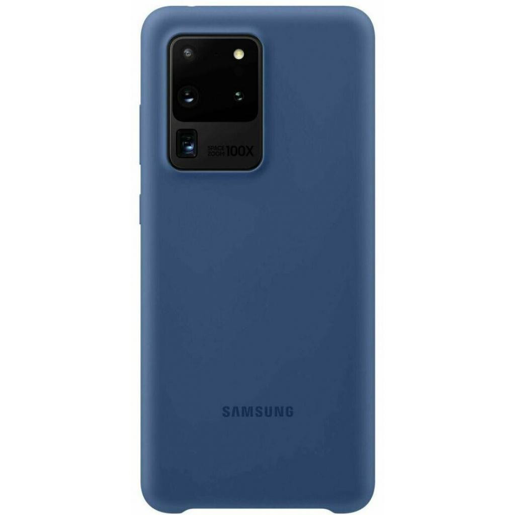 

Чехол для телефона Samsung Silicone Cover для S20 Ultra Dark Blue, Silicone Cover для S20 Ultra