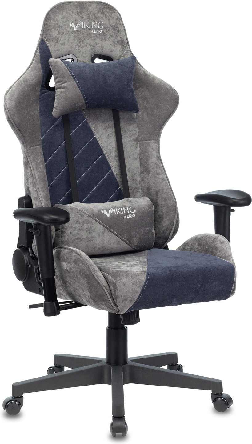 

Геймерские кресло Zombie VIKING X Fabric крестовина серый/темно-синий, Офисное кресло Zombie Viking X Fabric VIKING X NAVY серый/темно-синий