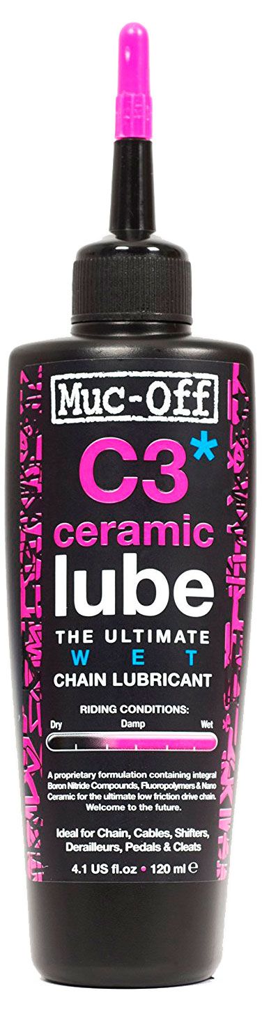 

Смазка для велосипеда Muc-Off C3 Wet Ceramic Lube 120 мл чёрный, Смазка C3 Wet Ceramic Lube 120 мл