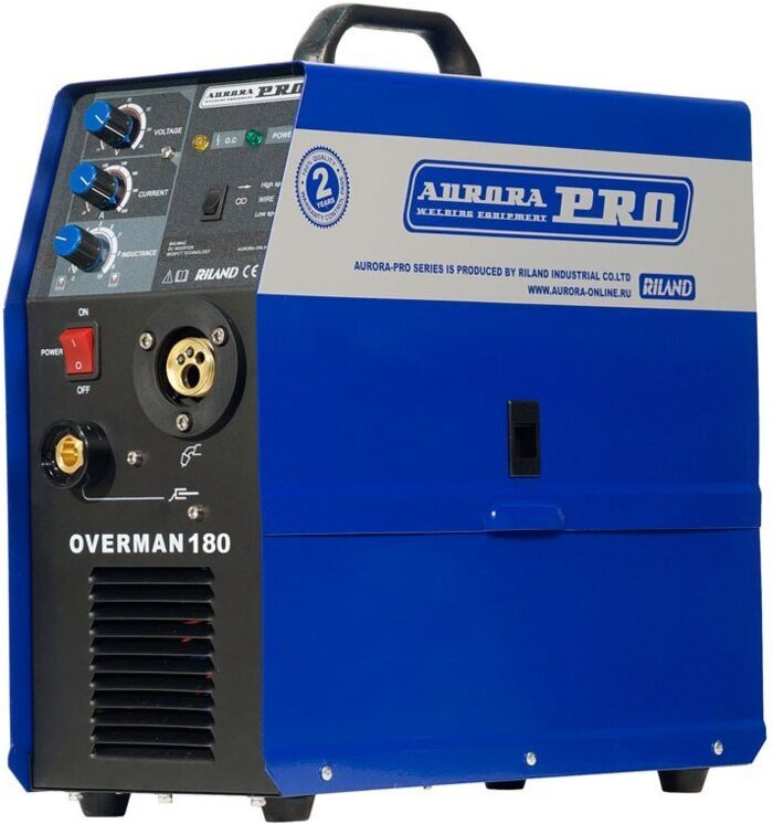 

Сварочный инвертор AuroraPRO Overman 180 синий/черный [2110200100412], Сварочный инвертор AuroraPRO Overman 180 2110200100412 синий/черный