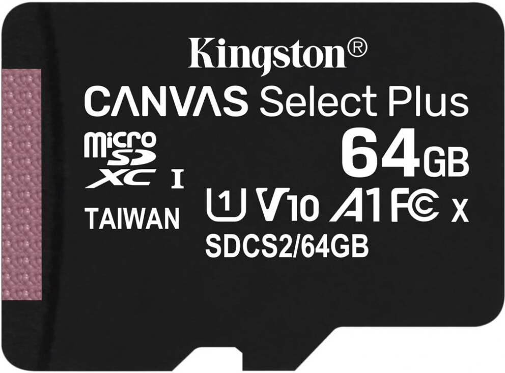 

Карта памяти Kingston microSDHC 64GB microSDXC Class10 Class10 UHS-I Canvas Select up 100MB/s [SDCS2/64GBSP], Карта памяти Kingston microSDHC 64GB microSDXC Class10 Class10 UHS-I Canvas Select up 100MB/s SDCS2/64GBSP