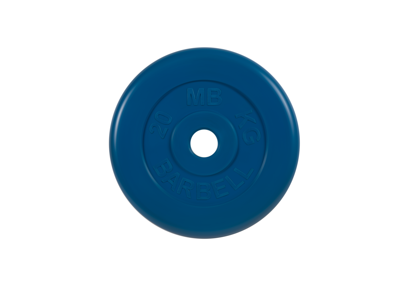 

Диск для штанги MB Barbell d31 мм 20 кг синий, d31мм 20кг
