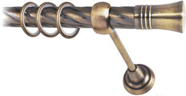 

Карниз Lm Decor Гиро 071 1р витой 25мм 1.6м антик, Гиро 071 1р витой 25мм 1.6м