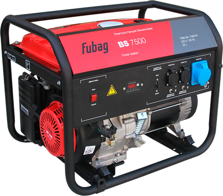 Fubag BS 7500 - фото Бензиновый генератор Fubag BS 7500
