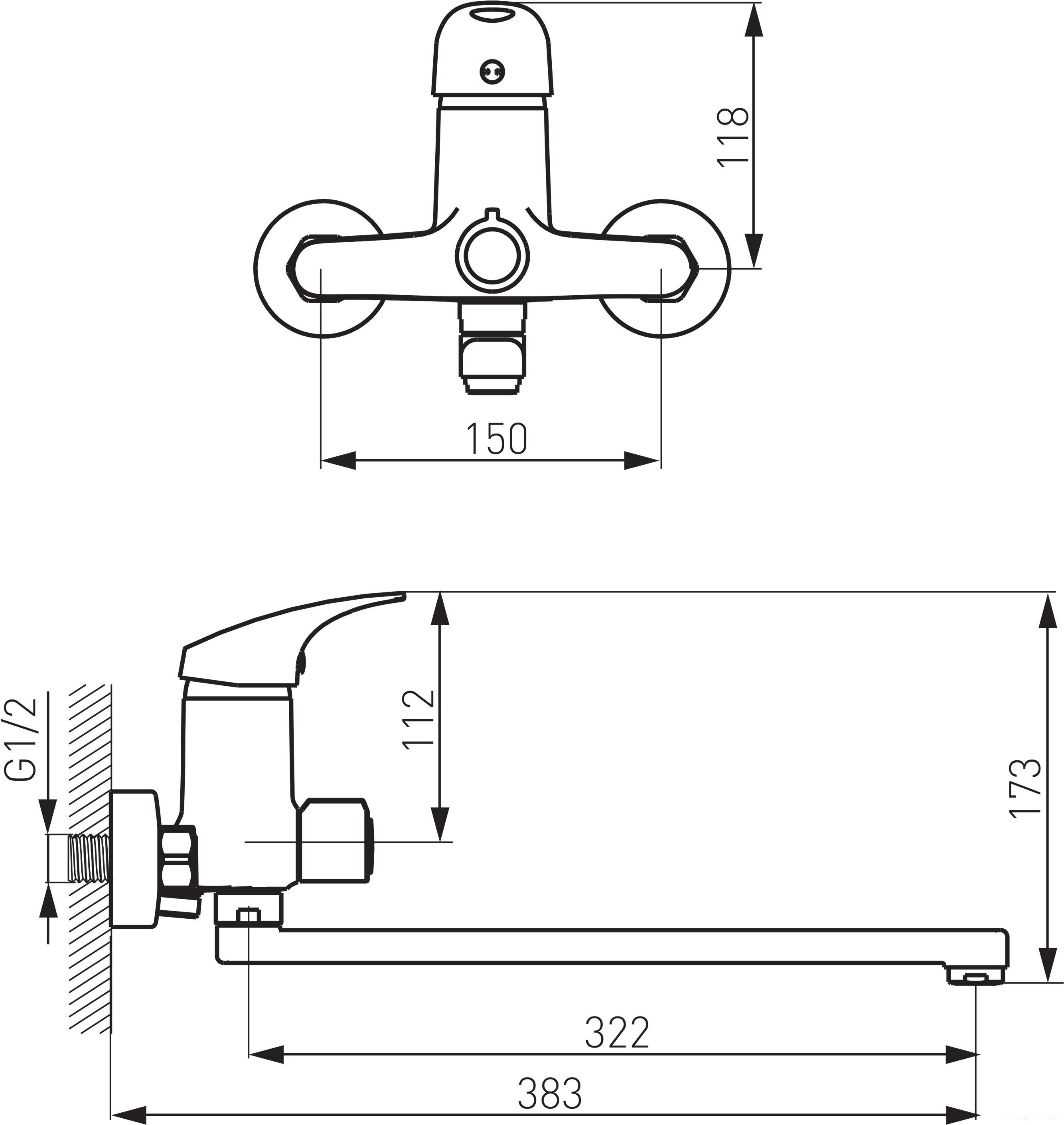 

Смеситель Ferro One BFO5A, One BFO5A