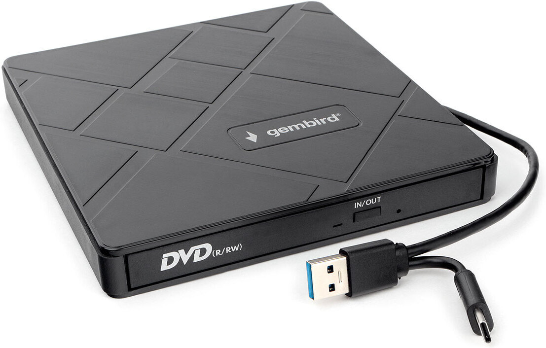 

Оптический накопитель Gembird DVD-USB-04, DVD привод Gembird DVD-USB-04