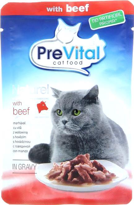

Корм для кошек Prevital Naturel с говядиной в соусе (85г), Naturel с говядиной в соусе 85г