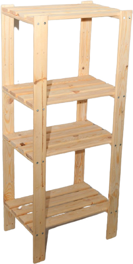 

Стеллаж ВудГрупп П4 73.5x41x160