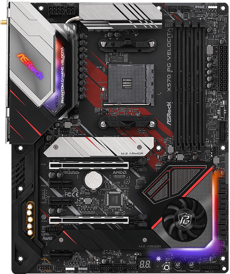 

Материнская плата ASRock X570 PG VELOCITA, Материнская плата ASRock X570 PG Velocita