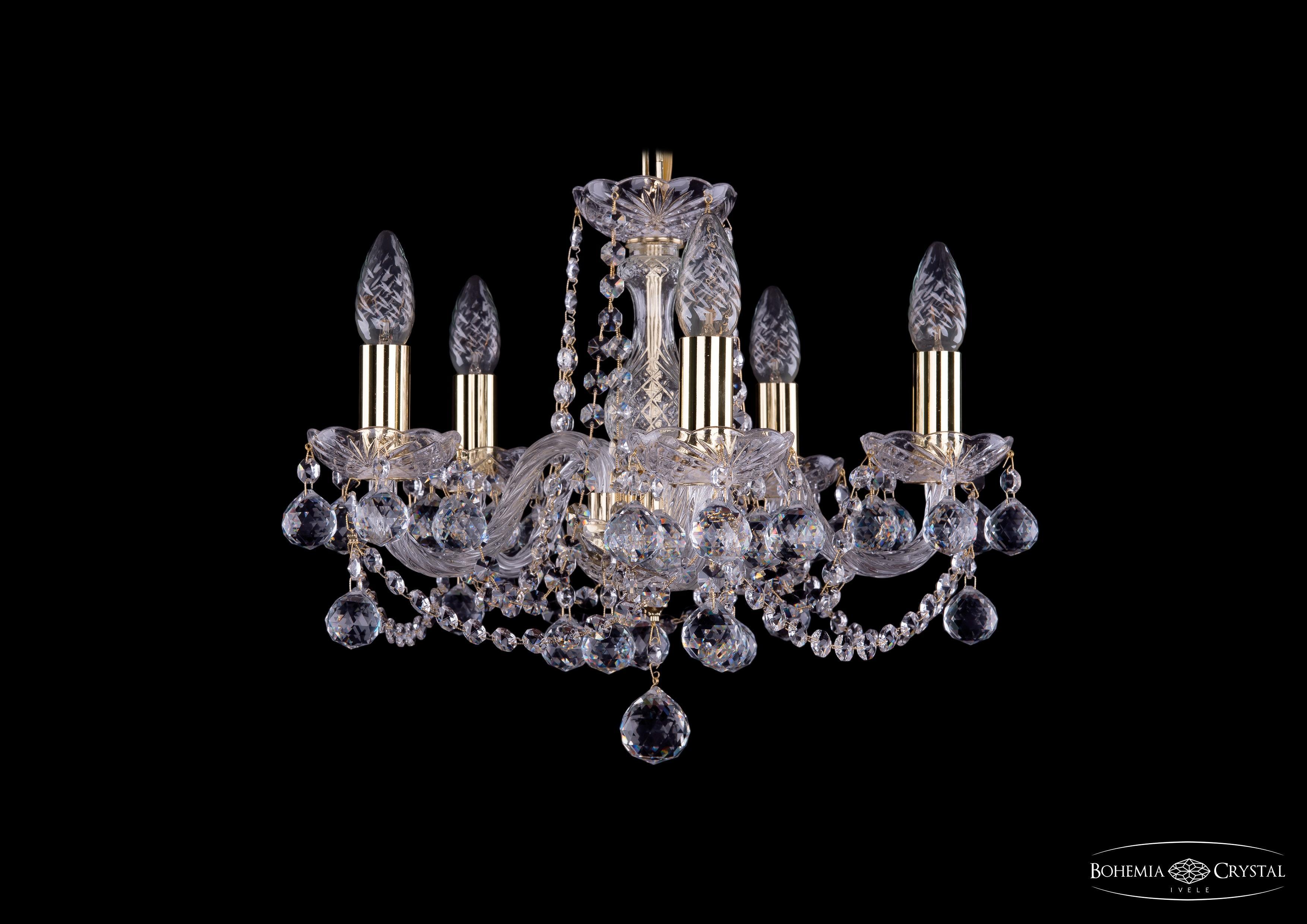 

Подвесная люстра Bohemia Ivele Crystal 1402/5/141/G/Balls