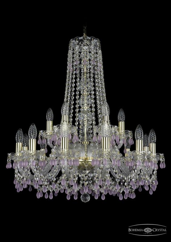 

Подвесная люстра Bohemia Ivele Crystal 1410/12+6/240/h-74/G/V7010