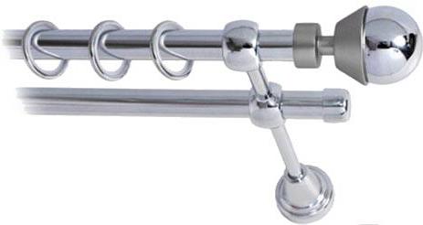 

Карниз Lm Decor Мельба 041 2р гладкий 1.8м хром, Мельба 041 2р гладкий 16мм 1.8м