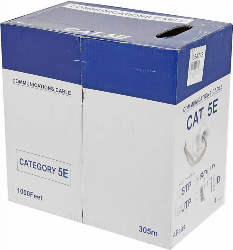 

Кабель для компьютера Lanmaster NM-UTP5E4PR-CU, Lanmaster NM-UTP5E4PR-CU