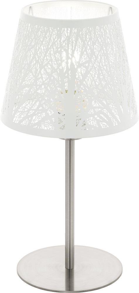 

EGLO Настольная лампа HAMBLETON, 1x60W (E27), Ø190, H385, сталь, никель матовый/сталь, белый [49844], Настольная лампа HAMBLETON, 1x60W (E27), Ø190, H385, сталь, никель матовый/сталь, белый
