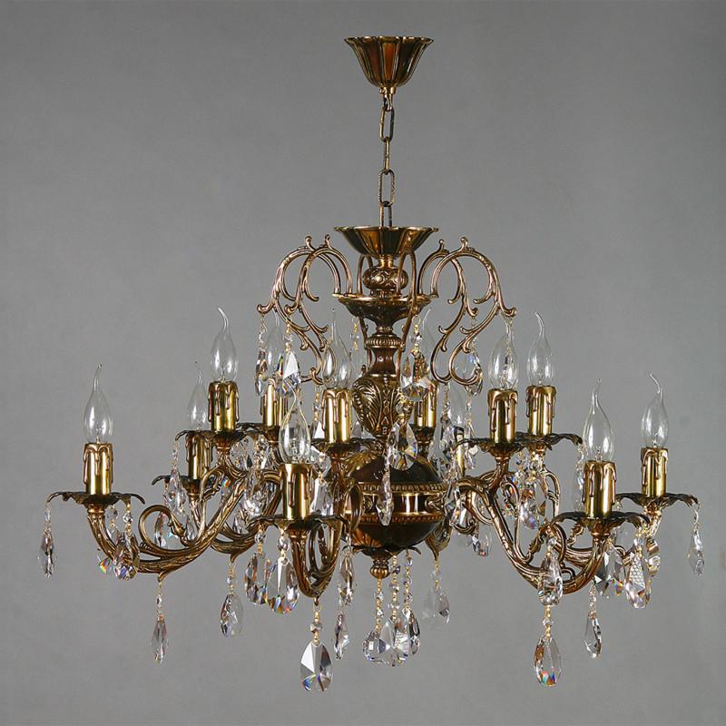 

AMBIENTE by BRIZZI 8888/6+6 PB Tear drop [8888/6+6 PB Tear Drop], Подвесная люстра AMBIENTE by BRIZZI 8888/6+6 PB Tear drop