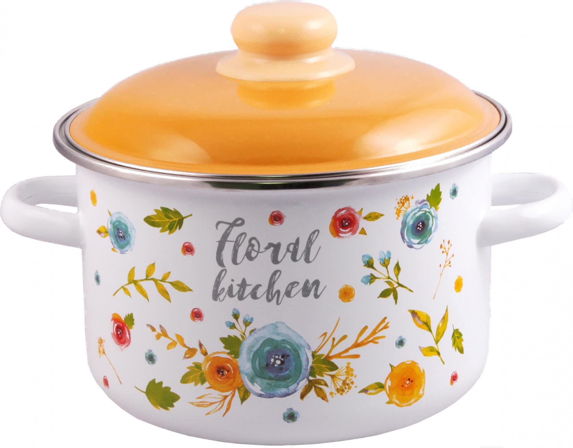 

Кастрюля Appetite Floral Kitchen 6RD201M