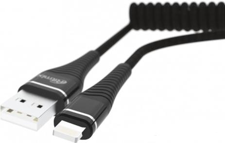 

Кабель для компьютера Ritmix Spring USB-Lightning 1 м Black [RCC-424], Кабель Ritmix RCC-424