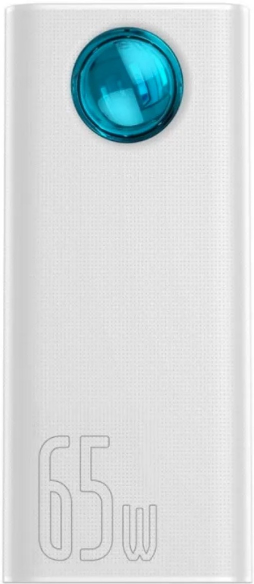 

Портативное зарядное устройство Baseus Amblight [PPLG-A02], Внешний аккумулятор Baseus PPLG-A02 Amblight Digital Display Quick Charge Power Bank 30000mAh White