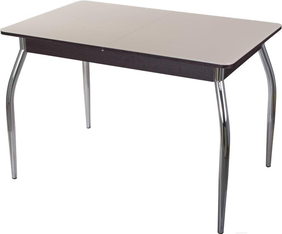 

Стол обеденный Домотека Танго ПР 80х120(157) кремовый/венге/01 133619, Танго ПР 80х120(157) 133619