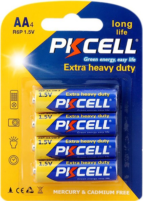 

Батарейка, аккумулятор, зарядное PKCELL R6P-4B, Батарейка PKCELL R6P-4B