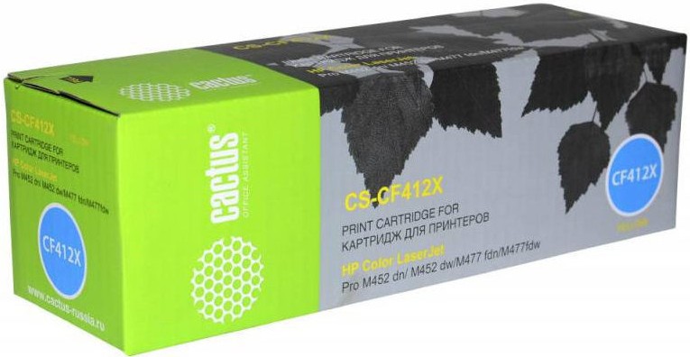 

Картридж Cactus CS-CF412X Yellow