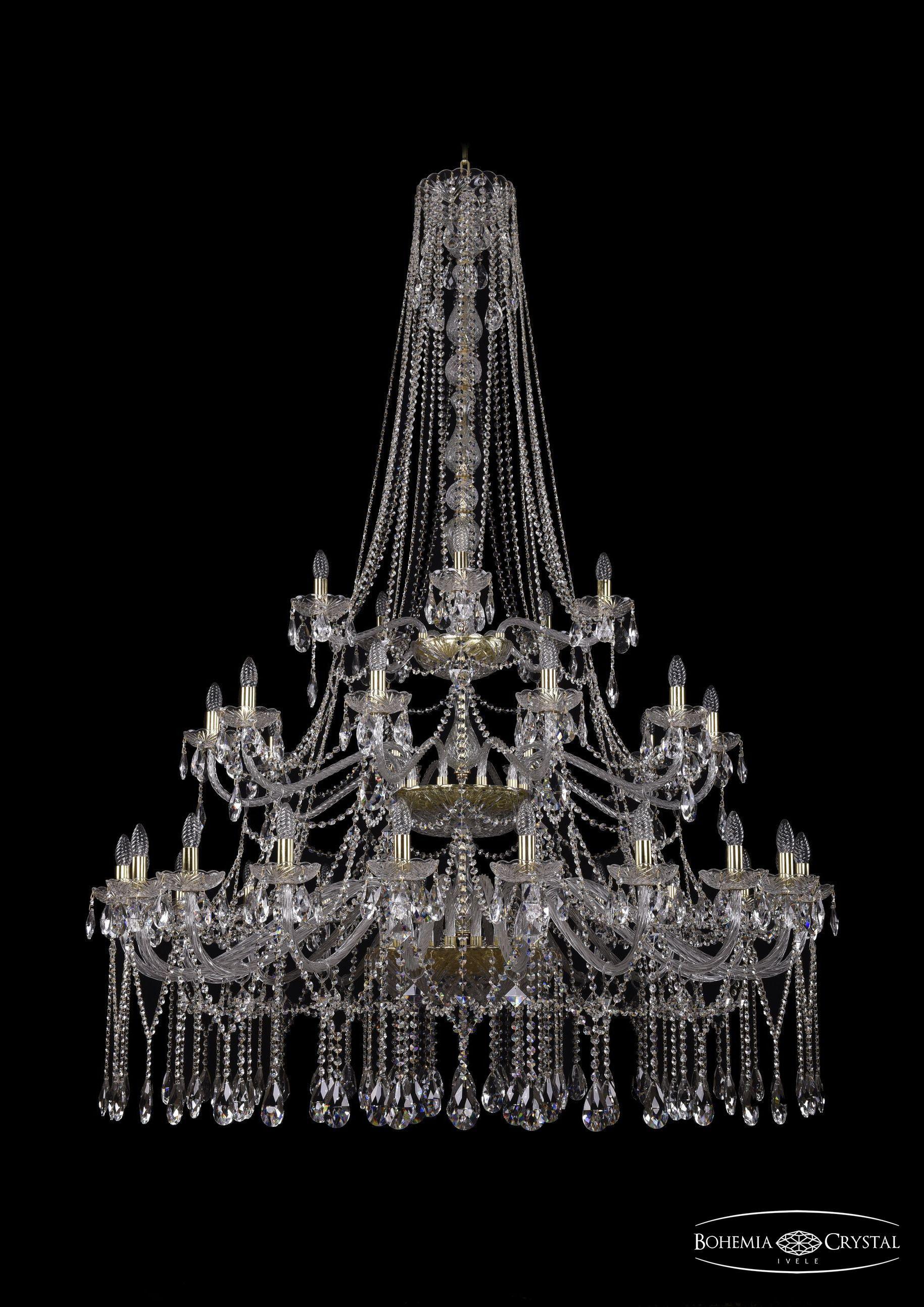 

Подвесная люстра Bohemia Ivele Crystal 1413/20+10+5/530/h-201/3d/G