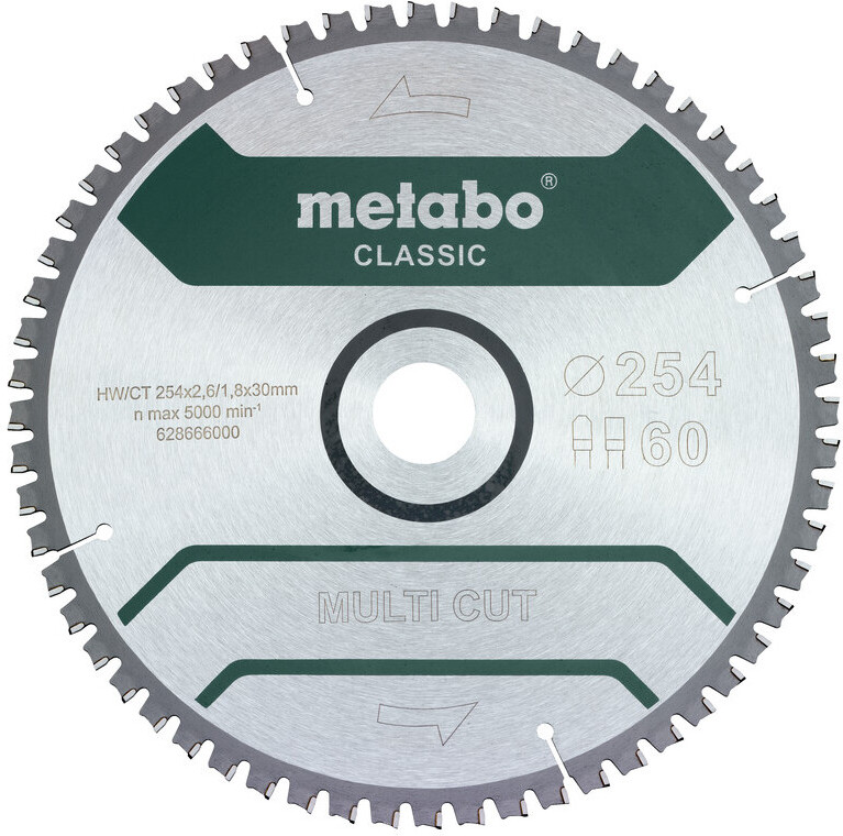 

Диск пильный Metabo Multi Cut Classic 254x30x2.6 мм [628285000], Диск пильный Metabo Multi Cut Classic 254x30x2.6 мм 628285000